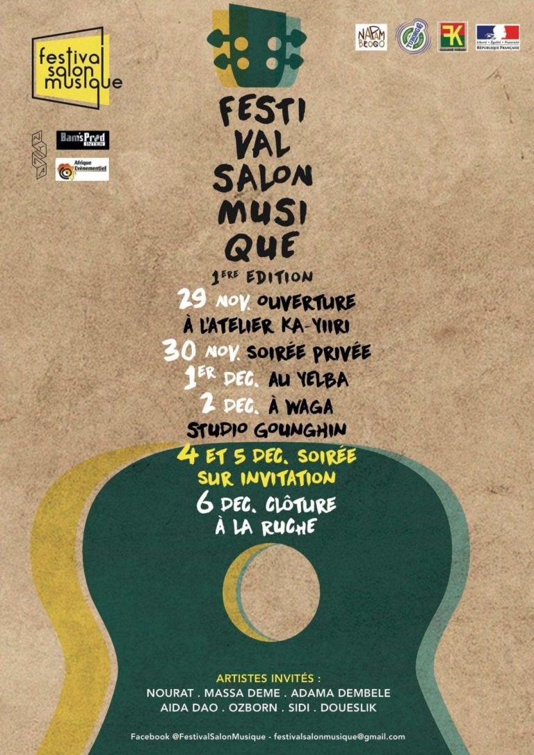 Festival SALON MUSIQUE: Les arts et la culture s’invite « chez nous » du 29 novembre au 6 décembre 2018.