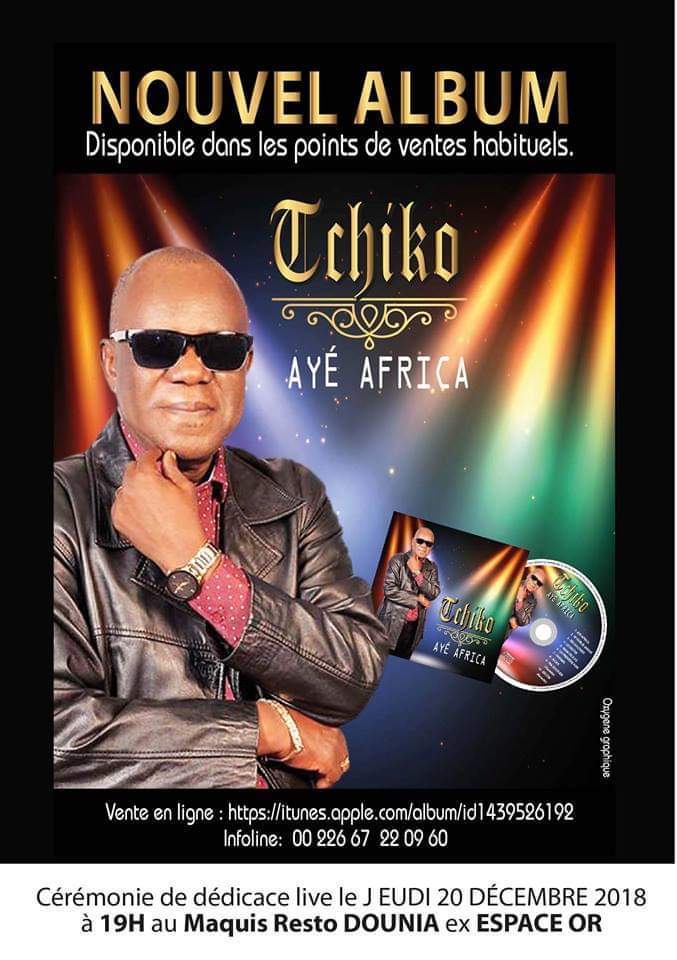 MUSIQUE: L’album de Tchiko « Ayé Africa » bientôt dans nos bacs.
