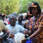 Coupure du ruban lors du lancement de Segou’Art 2019