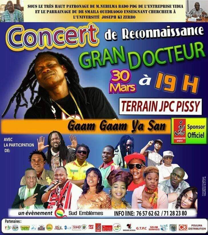 MUSIQUE: Le grand concert de reconnaissance de l&rsquo;artiste Grand Docteur.