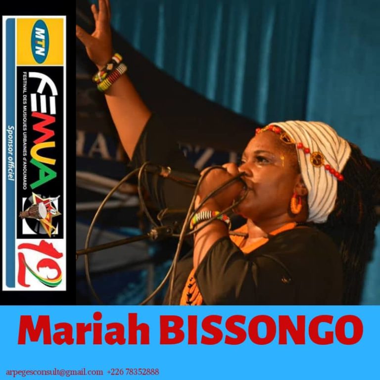 12ème édition du FEMUA : Mariah Bissongo représentera le Burkina Faso. 12ème édition du FEMUA : Mariah Bissongo représentera le Burkina Faso.
