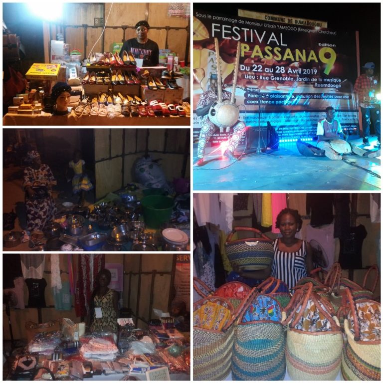 9ème édition du Festival Passana : Des Festivalières attendent toujours des acheteurs.