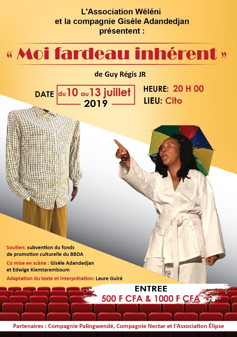 THÊATRE : « J&rsquo;invite tout le monde à venir suivre la pièce  » Moi Fardeau Inhérent », Urbain Guiguemdé.