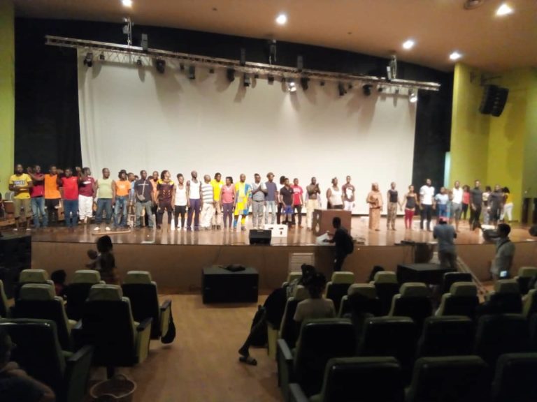 VAPAJ 2019: Répétition générale de la 4ème édition, mise en commun des troupes de Issa SANOU pour le spectacle d’ouverture.