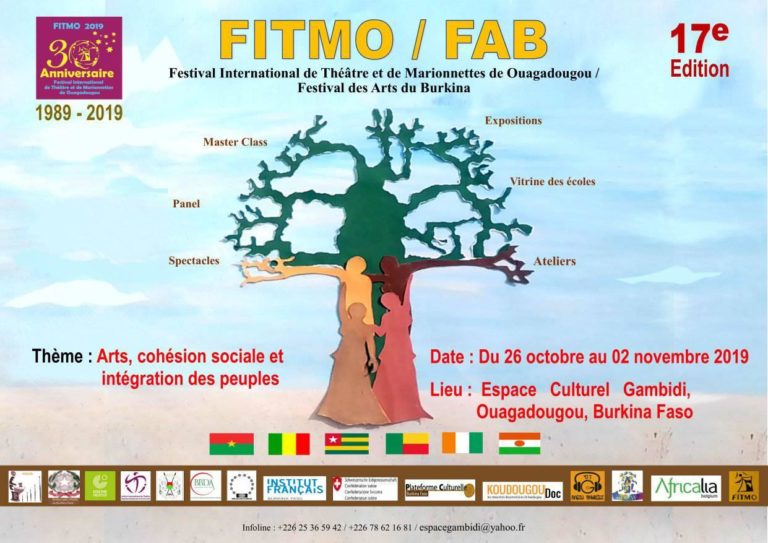 THÉÂTRE: «Arts, cohésion sociale et intégration des peuples» au menu du FITMO/FAB -2019.