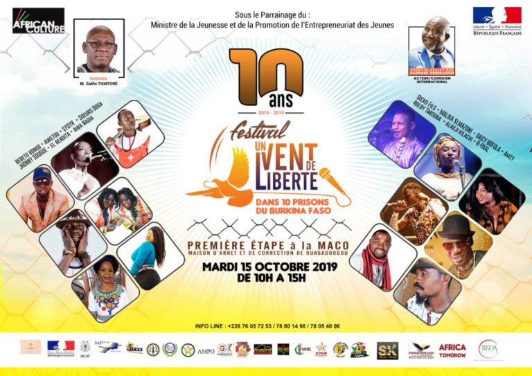 Festival « Un vent de liberté » 2019: Tous à la MACO le mardi 15 octobre (étape 1).