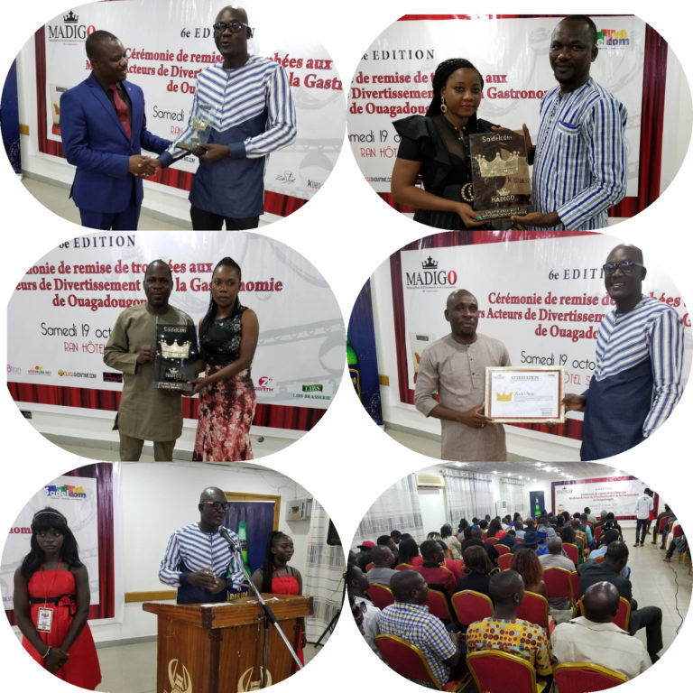 MADIGO 2019 : Les Meilleurs Acteurs De Divertissement Et De Gastronomie reçoivent leurs trophées à Ouaga.