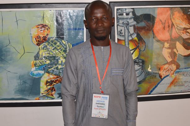 RIPO 2019 :  Seydou Sakandé crie à la peinture « La vigilance ».