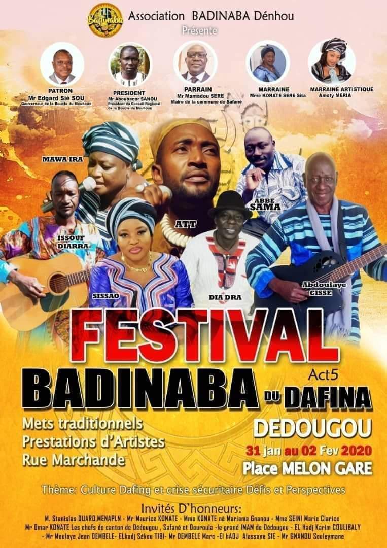 Dedougou accueille la 5ème édition du Festival Badinaba du Dafina