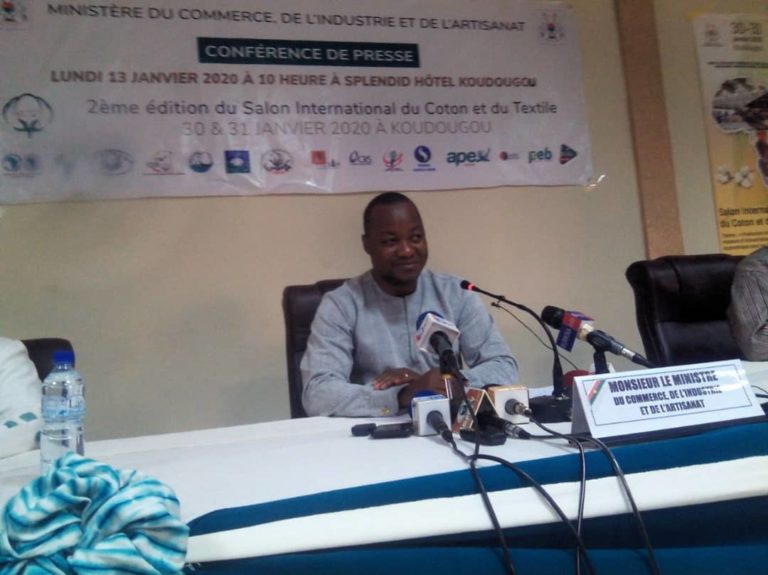 CULTURE : « Environ 455 millions de FCFA pour l’organisation du Salon International du Coton et du Textile (SICOT) », selon le Ministre en charge du Commerce Burkinabè, Harouna Kaboré