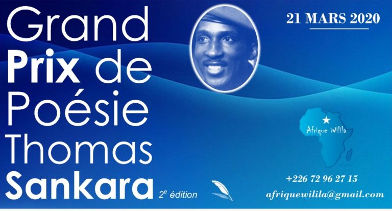 APPEL A CANDIDATURE DU GRAND PRIX DE POÉSIE THOMAS SANKARA 2020