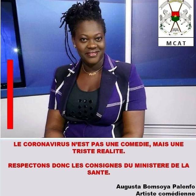 COVID-19 : Augusta B. Palenfo invite la population au strict respect des consignes