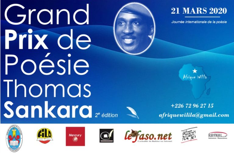 Grand Prix de Poésie Thomas Sankara 2020 : Proclamation des résultats