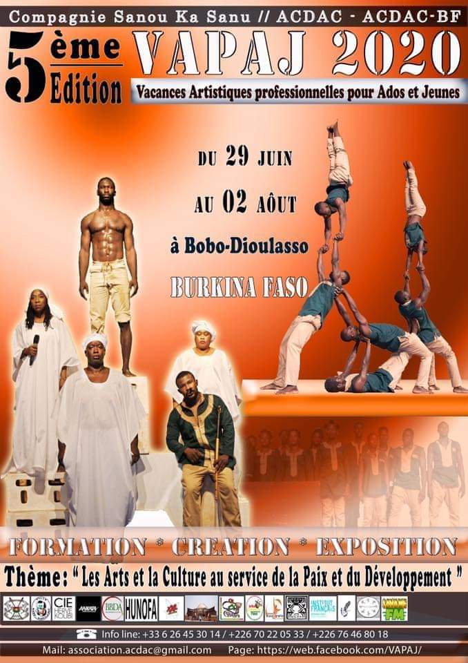 5ème édition de (VAPAJ): c’est du 29 juin au 02 Août 2020 à Bobo-Dioulasso