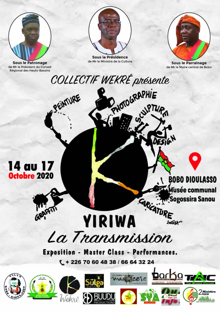 VERNISSAGE: Bobo-Dioulasso accueille l’exposition collective Yiriwa du 14 au 17 octobre 2020