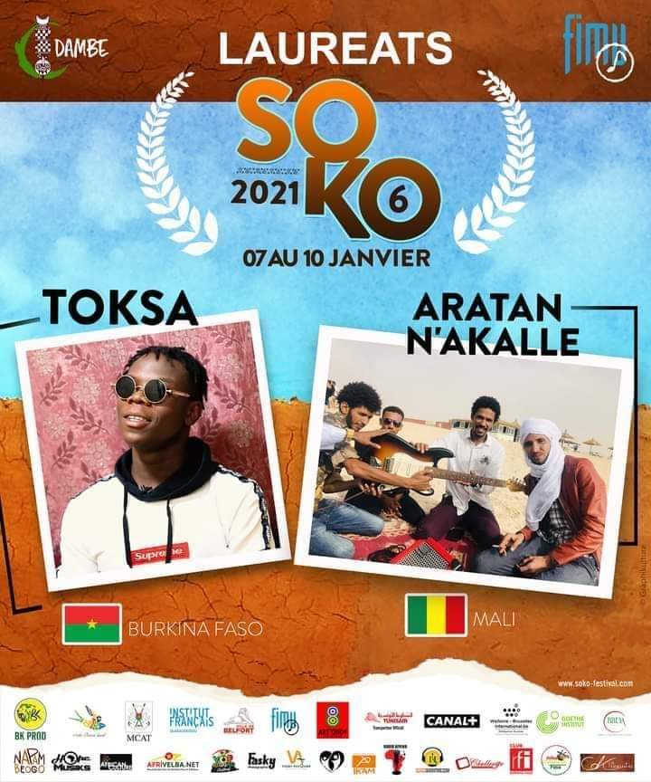 Clôture du SOKO Festival: le Burkinabè TOKSA et Aratan N&rsquo;Akalle du Mali lauréats de cette 6è édition