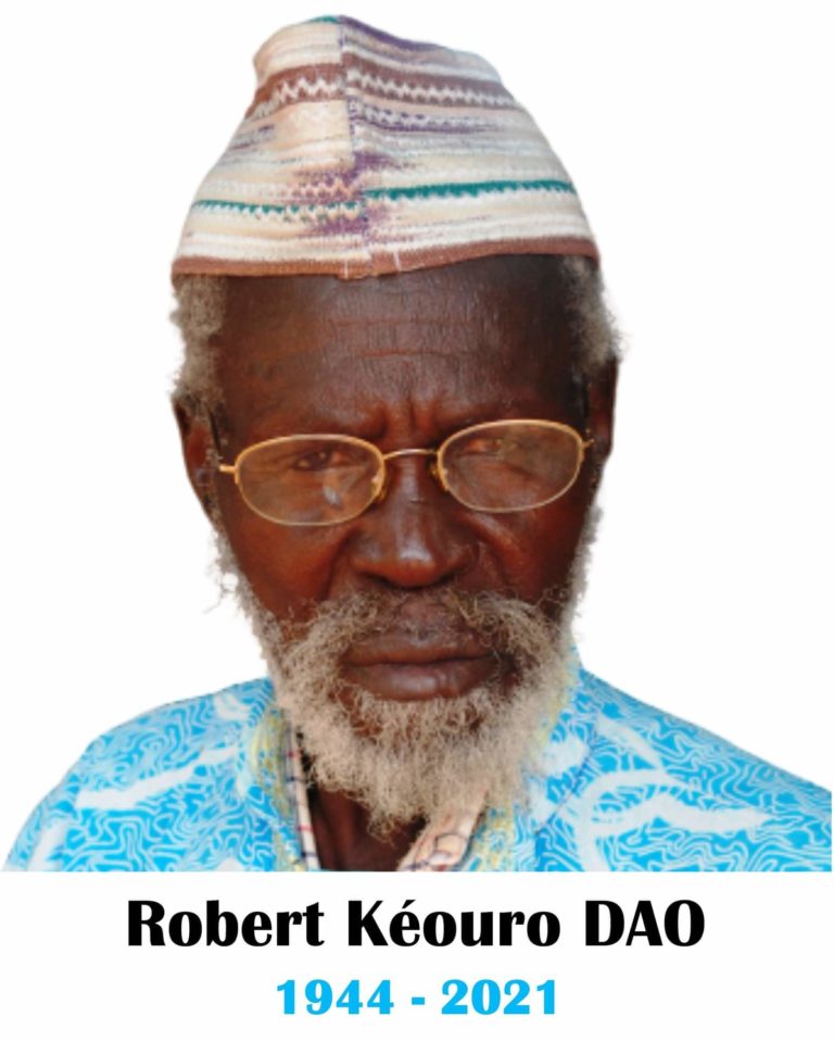 DECÈS DE KÉOURO ROBERT DAO : REMERCIEMENTS & FAIRE PART