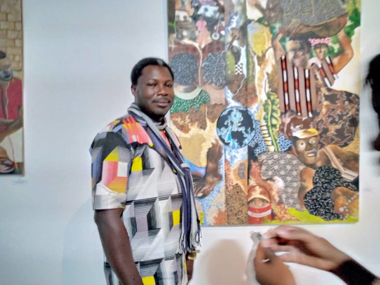 VERNISSAGE: le peintre Fernand Sawadogo en exposition à l’institut français de Ouagadougou