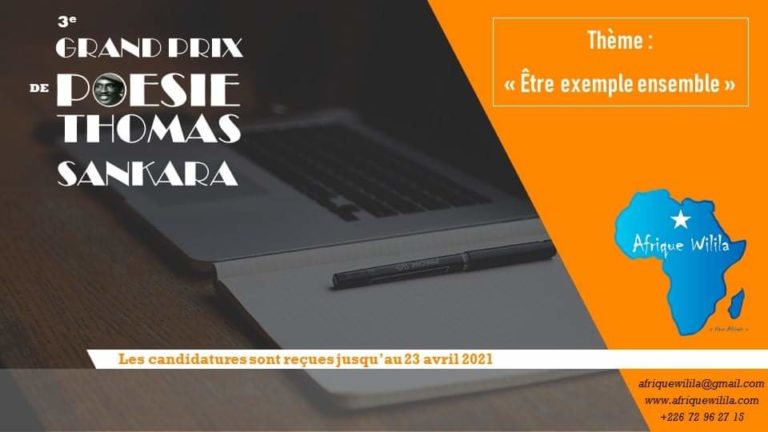 APPEL À CANDIDATURE GRAND PRIX DE POÉSIE THOMAS SANKARA 2021