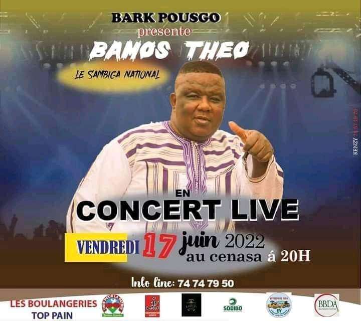 Concert de Bamos Théo du 17 juin procchain: l’artiste entend marquer les esprits par un spectacle de qualité
