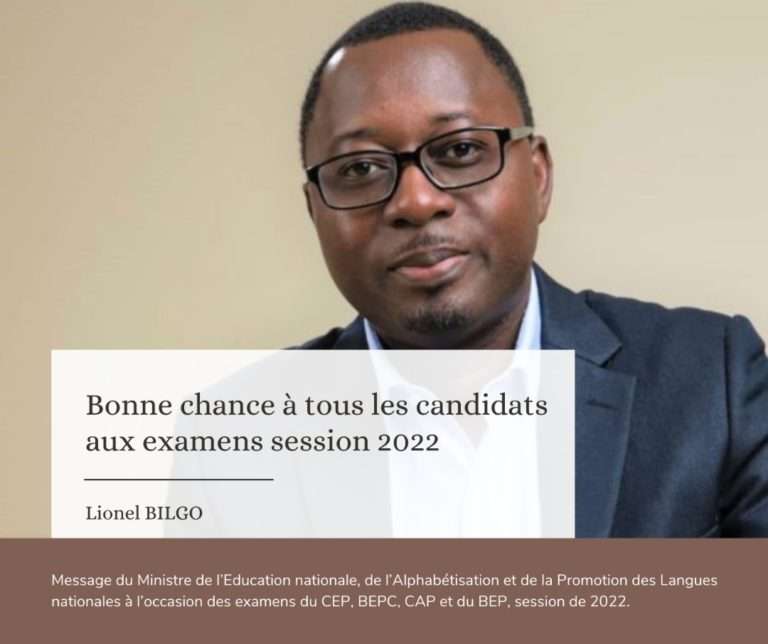 Examens scolaires session 2022: le ministre de l’éducation nationale adresse un message officiel de lancement