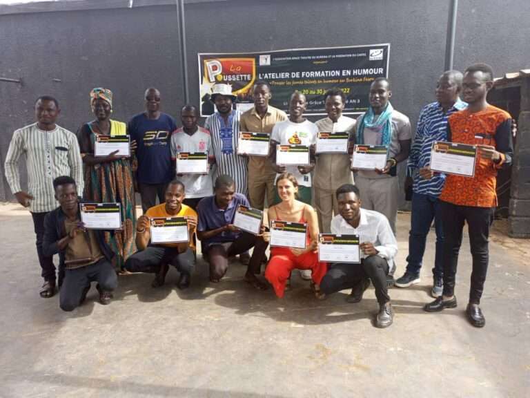 Atelier de formation « La poussette »: 15 jeunes outillés à l’art humoristique