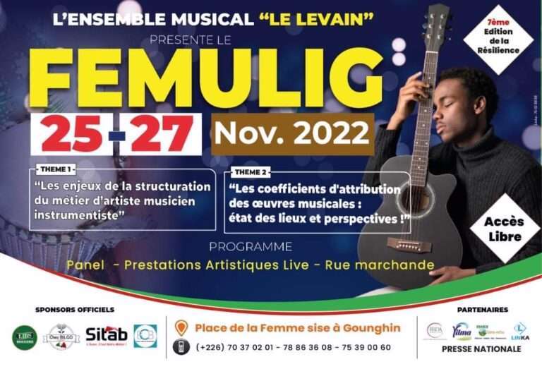 FEMULIG 22 : la 7e édition se tiendra du 25 au 27 novembre à Ouagadougou