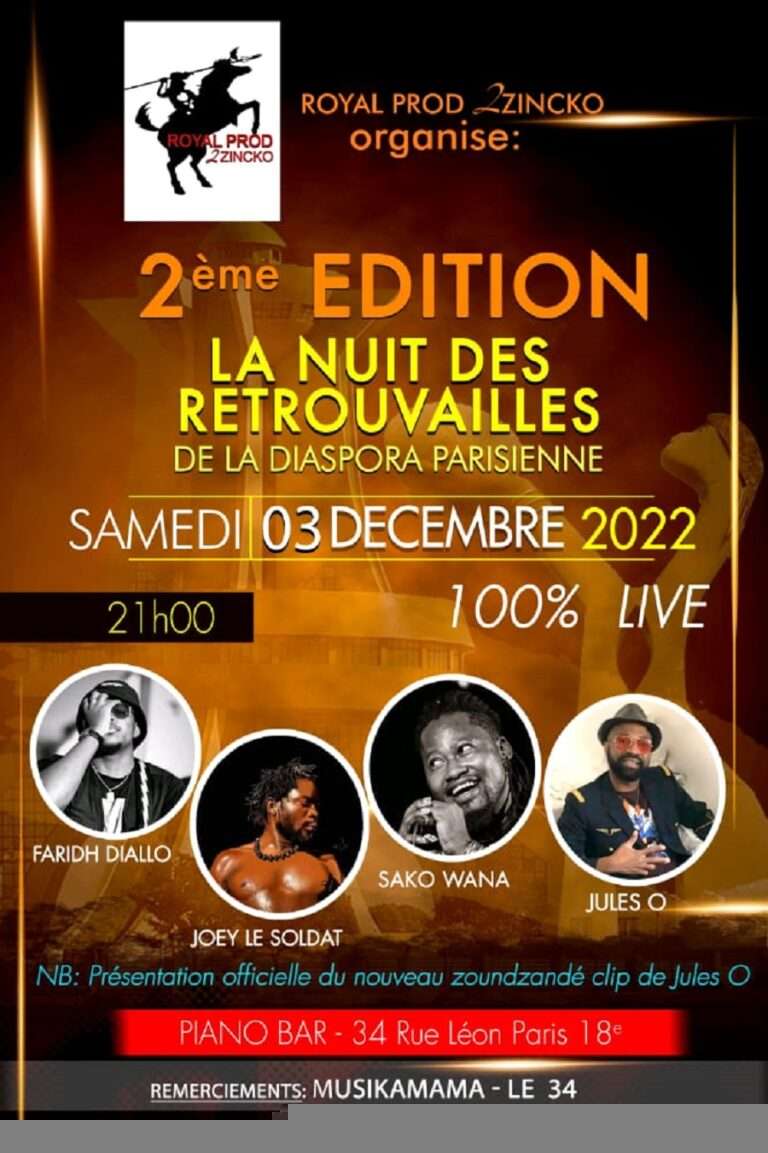 La Nuit des retrouvailles de la diaspora parisienne: quatre artistes-musiciens à l’affiche de la 2e édition