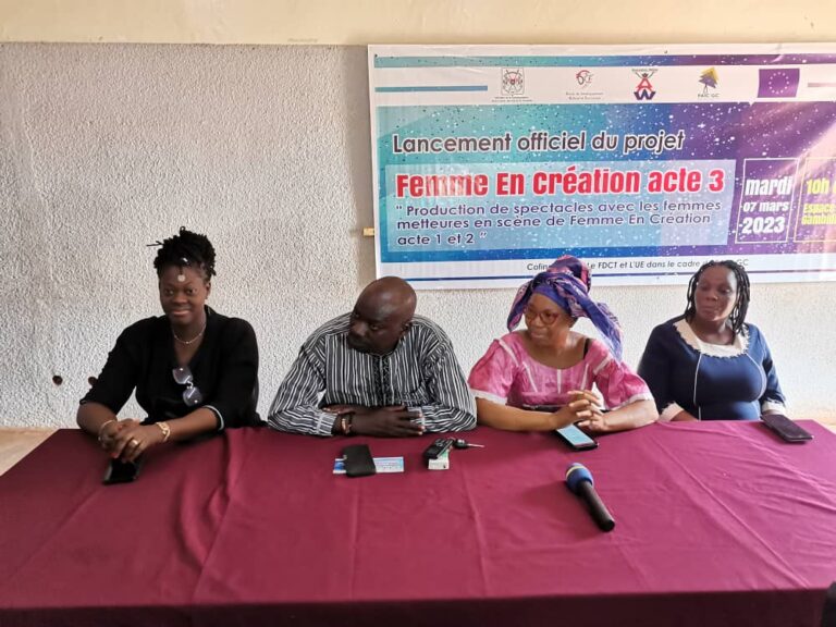 Professionnalisation des femmes aux métiers des arts: le top départ de l’acte 3 du projet « femme en création » donné