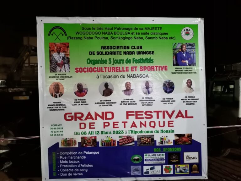 1ère Édition du Festival Pétanque : L’association club de solidarité Naba Wagse à l’œuvre