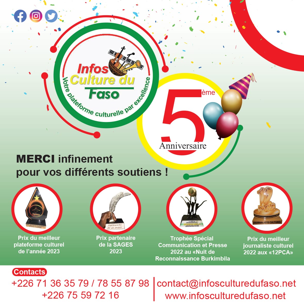 Info culture 5ans