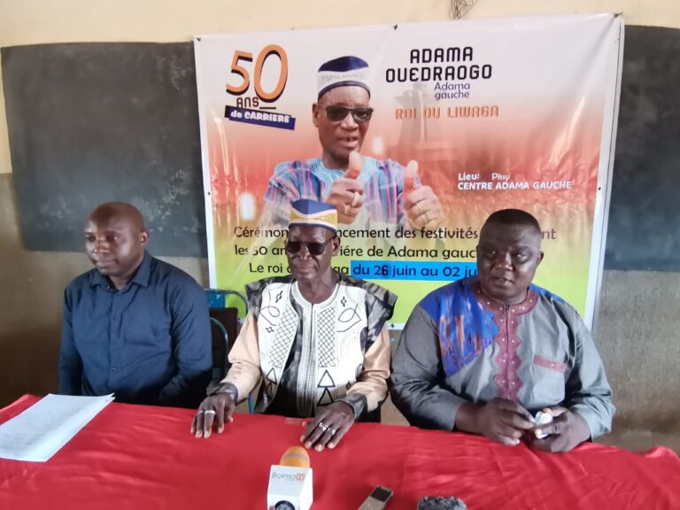 Cinquantenaire de vie musicale: Adama Ouédraogo dit « Adama Gauche », lance les festivités de la cérémonie