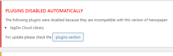 Plugin error 1