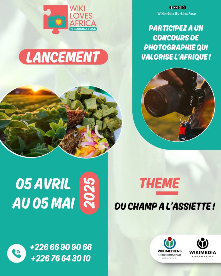 Wiki Loves Africa 2025 : Célébrer la richesse culinaire et agricole du Burkina Faso à travers la photographie