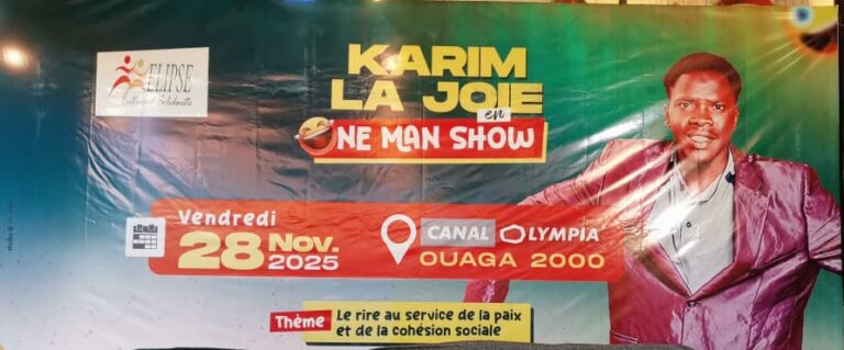 One Man Show de Karim La Joie :« C’est qui lui » donne rendez-vous à ses fans le 28 novembre à Canal Olympia Ouaga 2000