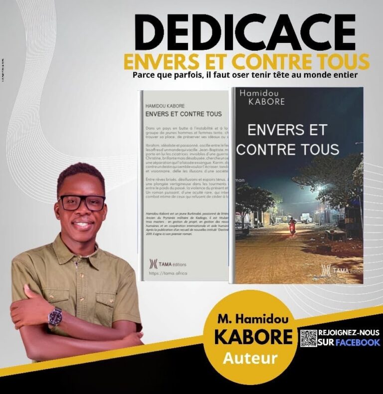 Burkina Faso – Littérature : Hamidou Kaboré présente « Envers et Contre tous »