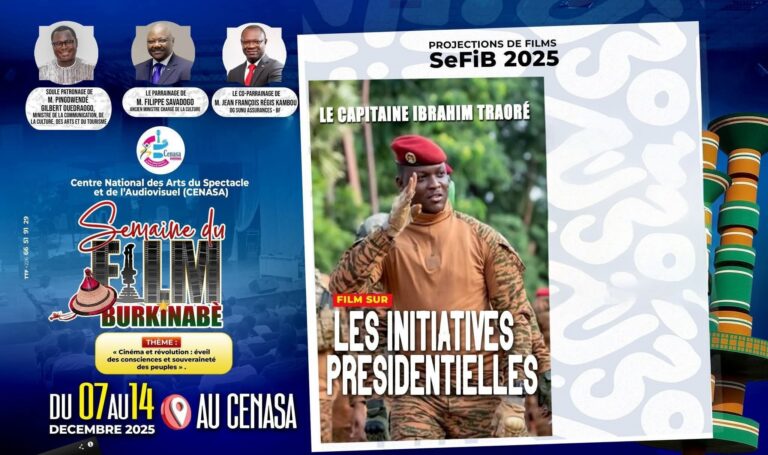 Semaine du film burkinabè : un film sur les initiatives présidentielles projeté au profit des élèves