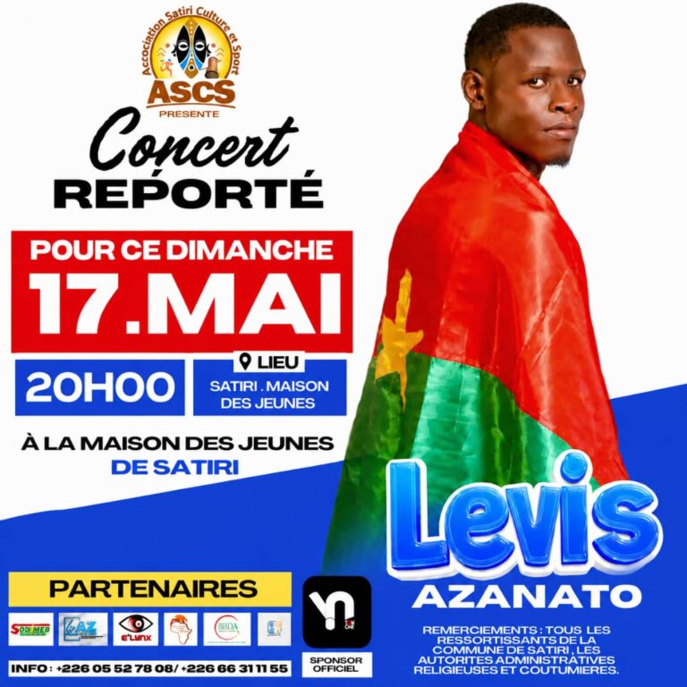 Fortes pluies à Satiri : le concert de Lévis Azanato reporté au 17 mai