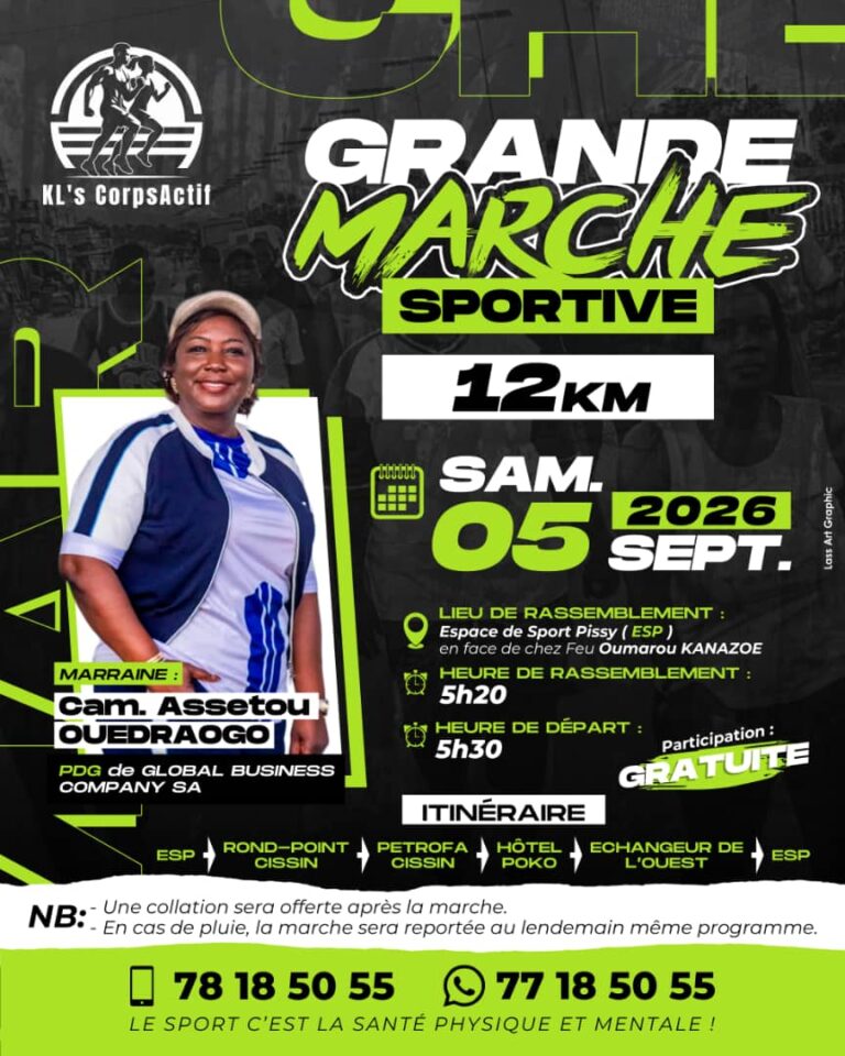 Grande marche sportive de KL’s CorpsActif : rendez-vous le 5 septembre 2026 à Pissy